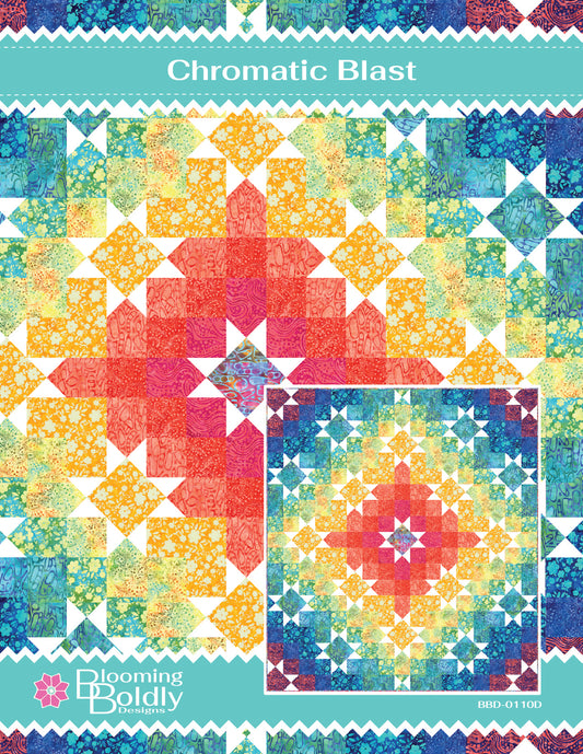 Digital Download - Chromatic Blast Quilt Pattern