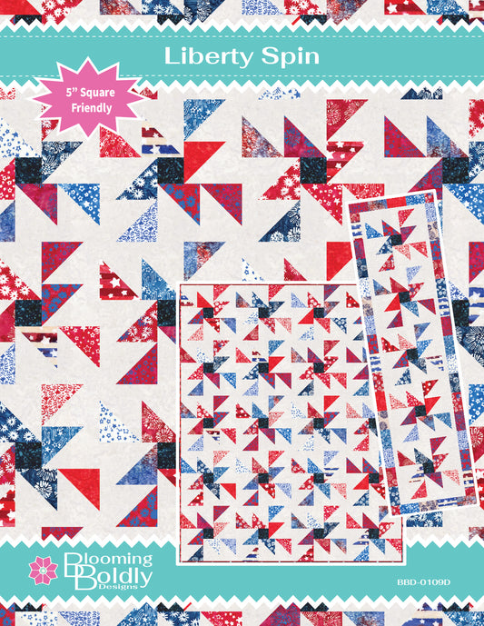 Digital Download - Liberty Spin Quilt & Runner Pattern