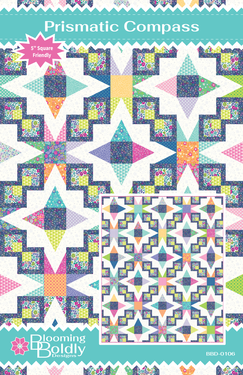 Prismatic Compass Quilt Pattern